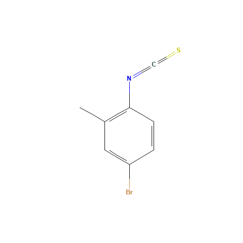 4-BROMO-2-METHYLPHENYL ISOTHIOCYANATE (CAS: 19241-38-4) - Chemical Structure and Molecular Formula 