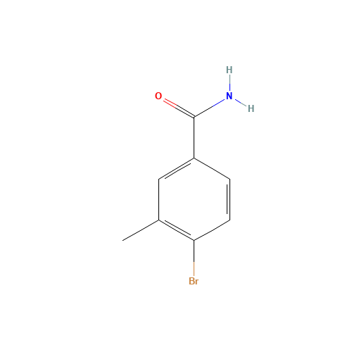 4-BROMO-3-METHYLBENZAMIDE (CAS: 170229-98-8) - Chemical Structure and Molecular Formula 