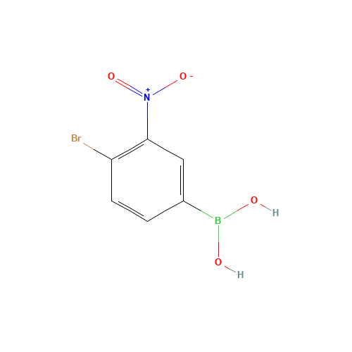 4-BROMO-3-NITROPHENYLBORONIC ACID (CAS: 74386-13-3) - Chemical Structure and Molecular Formula 