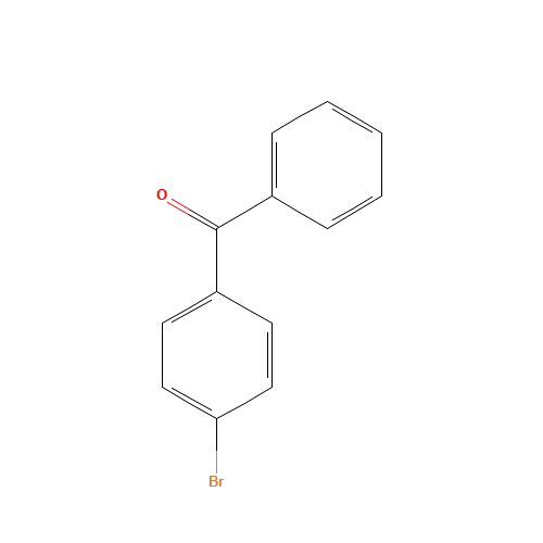 4-BROMOBENZOPHENONE (CAS: 90-90-4) - Chemical Structure and Molecular Formula 