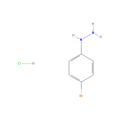 4-BROMOPHENYLHYDRAZINE HYDROCHLORIDE (CAS: 41931-18-4) - Chemical Structure and Molecular Formula 