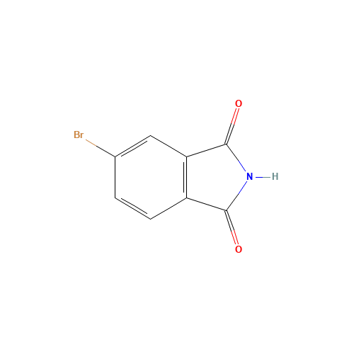 4-Bromophthalimide (CAS: 6941-75-9) - Chemical Structure and Molecular Formula 