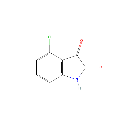 4-CHLOROISATIN (CAS: 6344-05-4) - Chemical Structure and Molecular Formula 