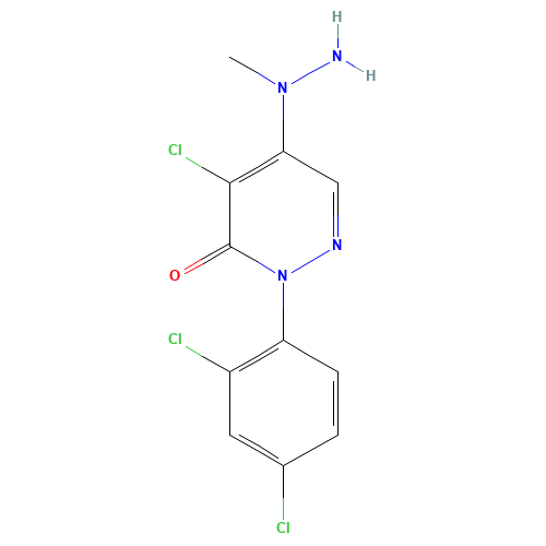 4-CHLORO-2-(2,4-DICHLOROPHENYL)-5-(1-METHYLHYDRAZINO)-2,3-DIHYDROPYRIDAZIN-3-ONE (CAS: 175135-85-0) - Related Chemical Product
