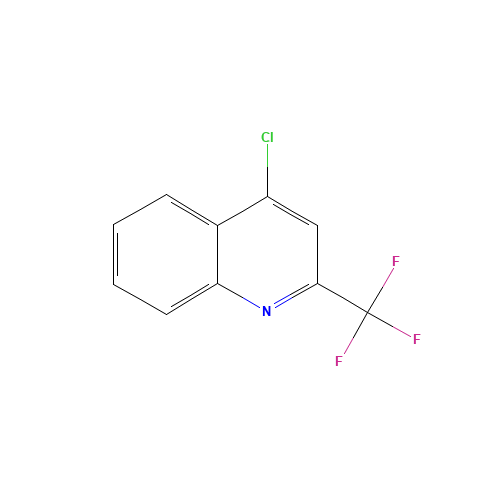 4-CHLORO-2-(TRIFLUOROMETHYL)QUINOLINE (CAS: 1701-24-2) - Chemical Structure and Molecular Formula 