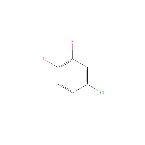 4-CHLORO-2-FLUOROIODOBENZENE (CAS: 6797-79-1) - Chemical Structure and Molecular Formula 