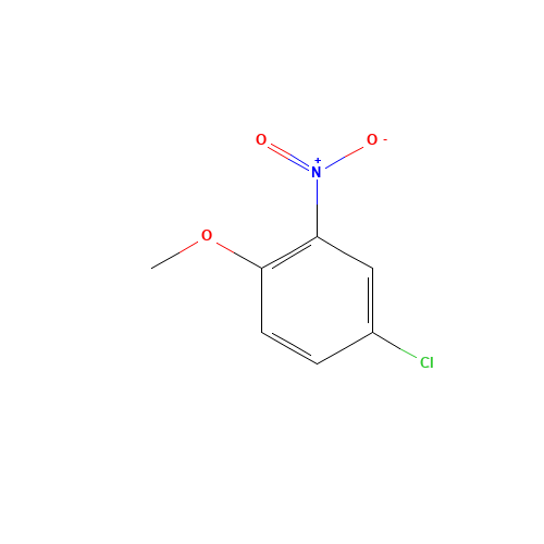 4-Chloro-2-nitroanisole (CAS: 89-21-4) - Chemical Structure and Molecular Formula 