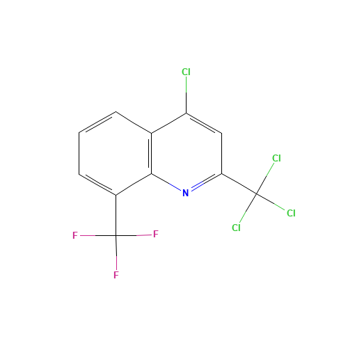 4-CHLORO-2-TRICHLOROMETHYL-8-TRIFLUOROMETHYL-QUINOLINE (CAS: 91991-76-3) - Related Chemical Product