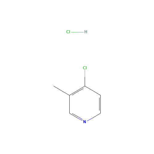 4-Chloro-3-methylpyridine hydrochloride (CAS: 19524-08-4) - Chemical Structure and Molecular Formula 