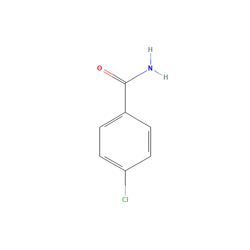 4-Chlorobenzamide (CAS: 619-56-7) - Chemical Structure and Molecular Formula 