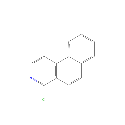 4-CHLOROBENZO[F]ISOQUINOLINE (CAS: 32081-28-0) - Chemical Structure and Molecular Formula 