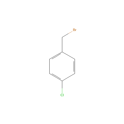 4-Chlorobenzyl bromide (CAS: 622-95-7) - Chemical Structure and Molecular Formula 