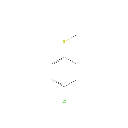 4-CHLOROTHIOANISOLE (CAS: 123-09-1) - Chemical Structure and Molecular Formula 