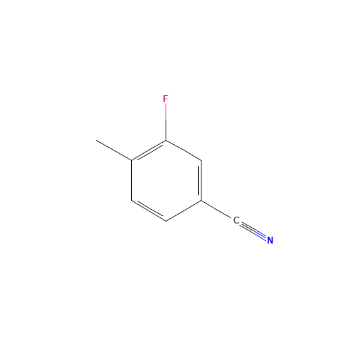 3-Fluoro-4-methylbenzonitrile (CAS: 170572-49-3) - Chemical Structure and Molecular Formula 