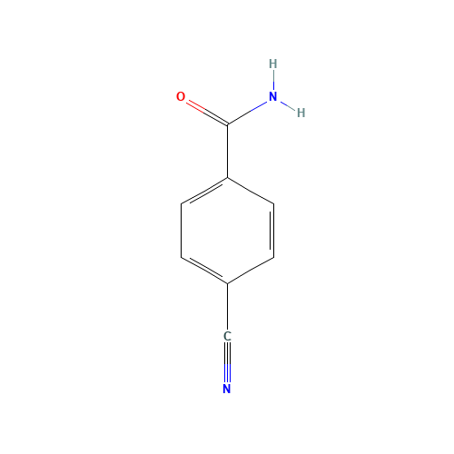 4-CYANOBENZAMIDE (CAS: 3034-34-2) - Chemical Structure and Molecular Formula 