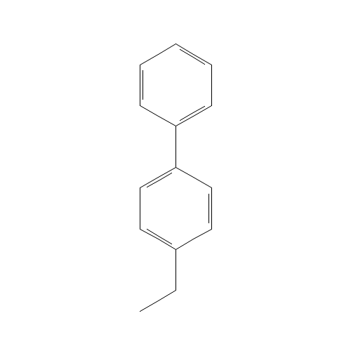 4-Ethylbiphenyl (CAS: 5707-44-8) - Chemical Structure and Molecular Formula 