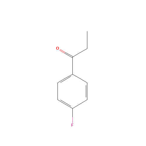 4'-Fluoropropiophenone (CAS: 456-03-1) - Chemical Structure and Molecular Formula 