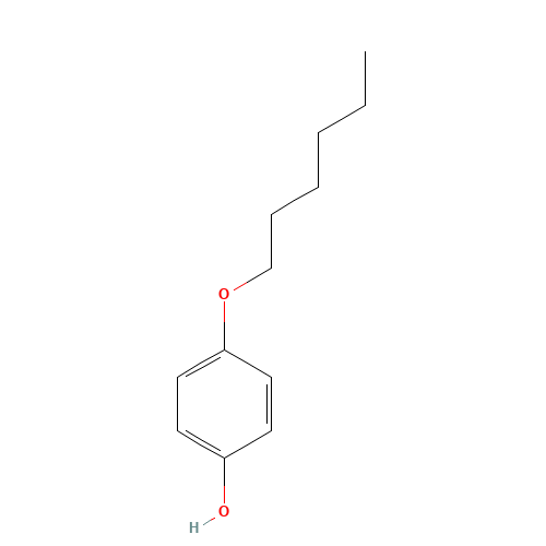 4-Hexyloxyphenol (CAS: 18979-55-0) - Chemical Structure and Molecular Formula 