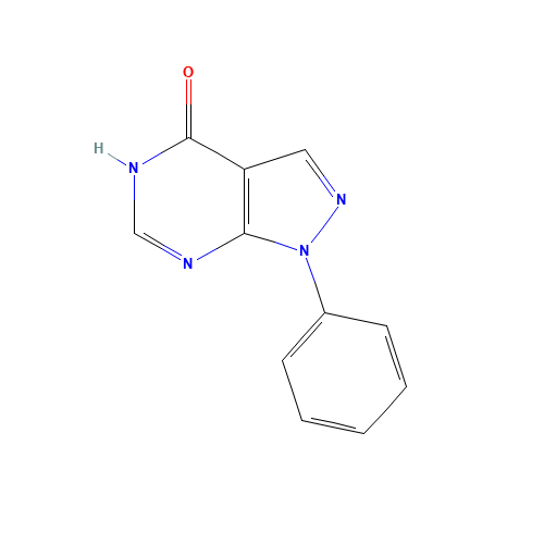 4-HYDROXY-1-PHENYLPYRAZOLO[3,4-D]PYRIMIDINE (CAS: 21314-17-0) - Related Chemical Product