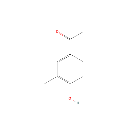 4'-Hydroxy-3'-methylacetophenone (CAS: 876-02-8) - Chemical Structure and Molecular Formula 
