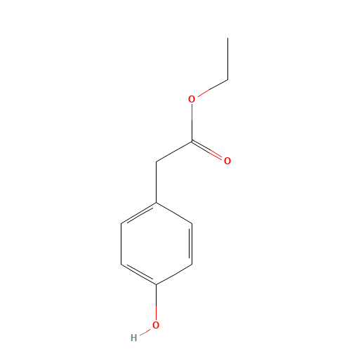 Ethyl 4-hydroxyphenylacetate (CAS: 17138-28-2) - Chemical Structure and Molecular Formula 