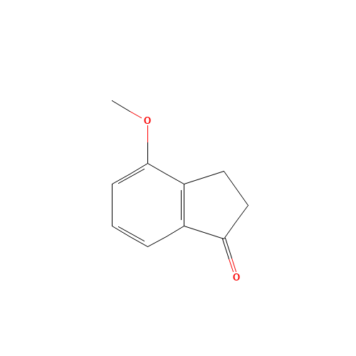 4-METHOXY-1-INDANONE (CAS: 13336-31-7) - Chemical Structure and Molecular Formula 