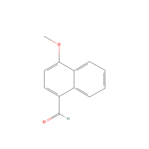 4-Methoxy-1-naphthaldehyde (CAS: 15971-29-6) - Chemical Structure and Molecular Formula 