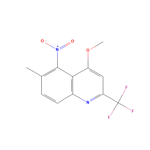 4-METHOXY-6-METHYL-5-NITRO-2-(TRIFLUOROMETHYL)QUINOLINE (CAS: 175203-62-0) - Related Chemical Product