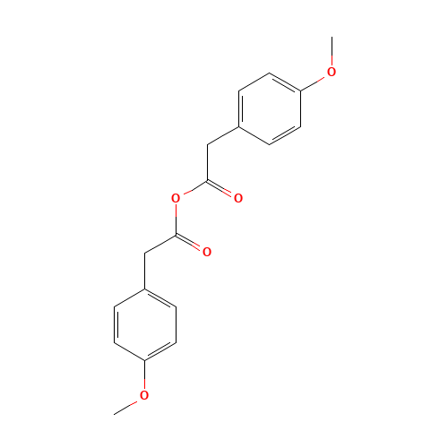 4-METHOXYPHENYLACETIC ANHYDRIDE (CAS: 3951-10-8) - Chemical Structure and Molecular Formula 