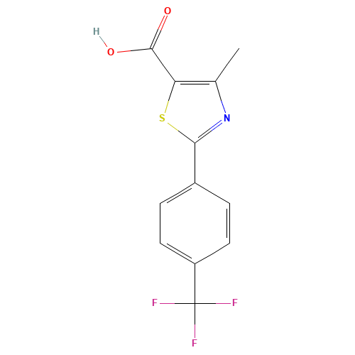 4-METHYL-2-[4-(TRIFLUOROMETHYL)PHENYL]THIAZOLE-5-CARBOXYLIC ACID (CAS: 144059-86-9) - Related Chemical Product