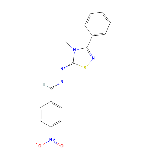 4-Methyl-3-phenyl-D2-1,2,4-thiadiazolin-5-one-p-nitro-benzaldehydeazine (CAS: 131239-82-2) - Related Chemical Product