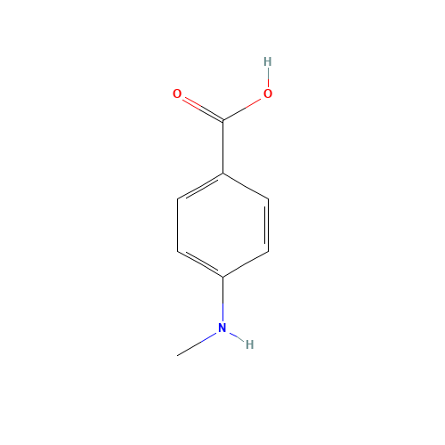 4-(Methylamino)benzoic acid (CAS: 10541-83-0) - Chemical Structure and Molecular Formula 