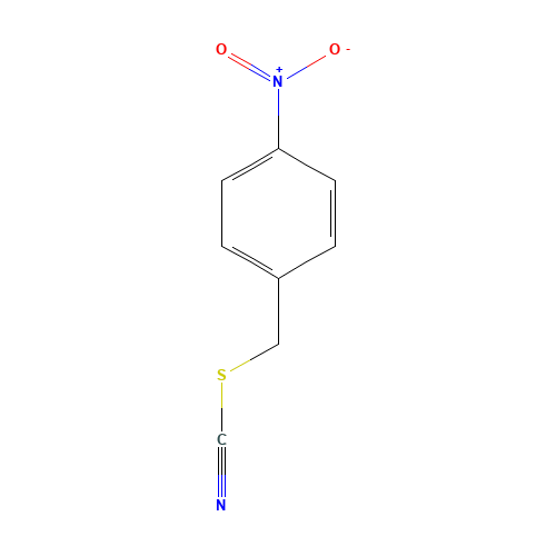 4-NITROBENZYL THIOCYANATE (CAS: 13287-49-5) - Chemical Structure and Molecular Formula 