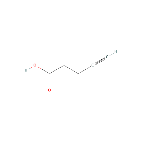 4-PENTYNOIC ACID (CAS: 6089-09-4) - Chemical Structure and Molecular Formula 
