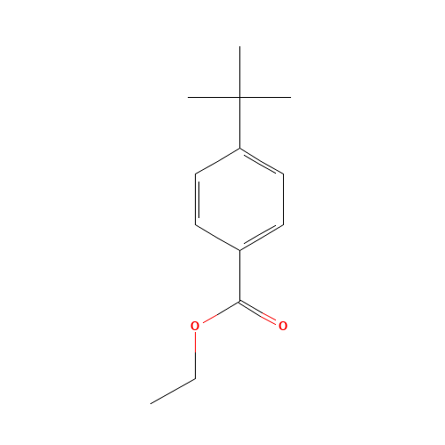 ETHYL 4-TERT-BUTYLBENZOATE (CAS: 5406-57-5) - Chemical Structure and Molecular Formula 