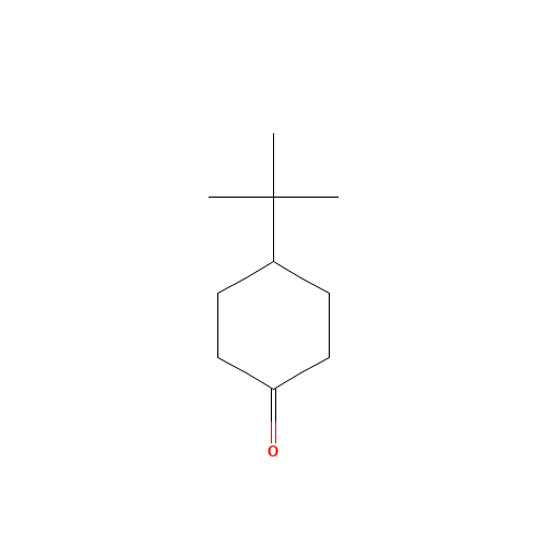 4-tert-Butylcyclohexanone (CAS: 98-53-3) - Chemical Structure and Molecular Formula 