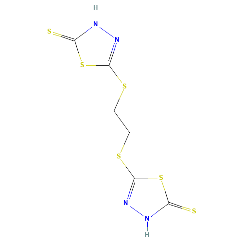 5-([2-[(5-MERCAPTO-1,3,4-THIADIAZOL-2-YL)THIO]ETHYL]THIO)-1,3,4-THIADIAZOLE-2-THIOL (CAS: 10486-54-1) - Related Chemical Product