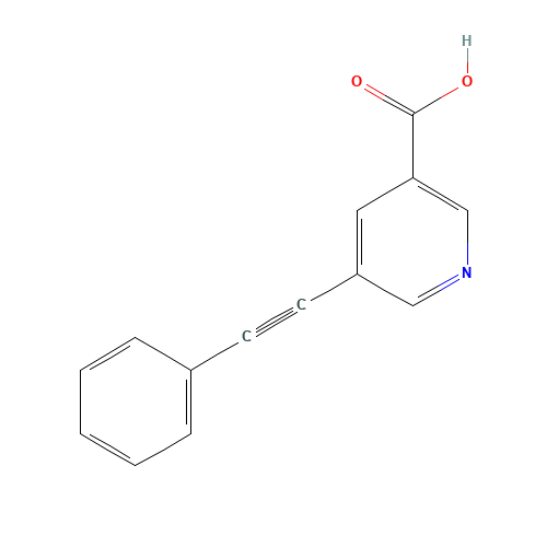 5-(2-PHENYLETH-1-YNYL)NICOTINIC ACID (CAS: 175203-69-7) - Related Chemical Product