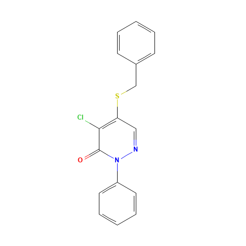 5-(BENZYLTHIO)-4-CHLORO-2-PHENYLPYRIDAZIN-3(2H)-ONE (CAS: 16461-34-0) - Related Chemical Product