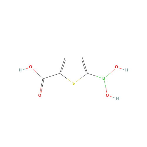 5-Carboxythiophene-2-boronic acid (CAS: 465515-31-5) - Chemical Structure and Molecular Formula 
