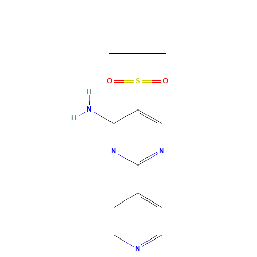 5-(TERT-BUTYLSULFONYL)-2-(4-PYRIDYL)PYRIMIDIN-4-AMINE (CAS: 175202-18-3) - Related Chemical Product