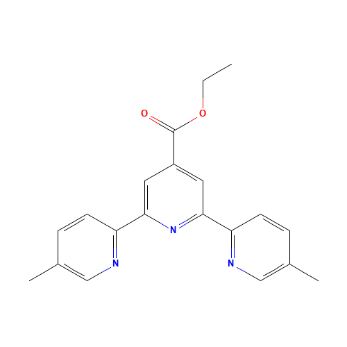5,5''-DIMETHYL-[2,2':6',2''-TERPYRIDINE]-4'-CARBOXYLIC ACID ETHYL ESTER (CAS: 294211-86-2) - Related Chemical Product