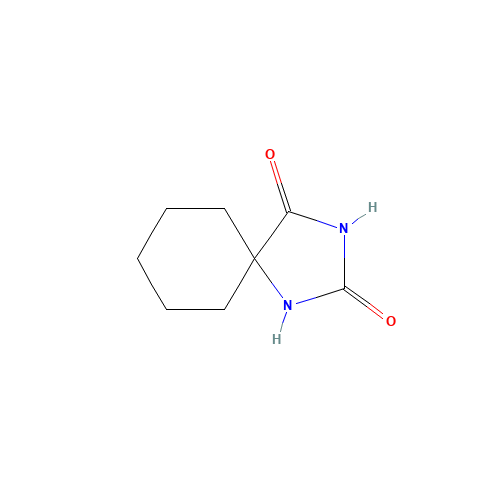 1,3-DIAZASPIRO[4.5]DECANE-2,4-DIONE (CAS: 702-62-5) - Chemical Structure and Molecular Formula 