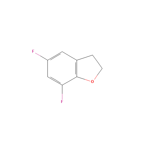 5,7-DIFLUORO-2,3-DIHYDROBENZO[B]FURAN (CAS: 175203-20-0) - Chemical Structure and Molecular Formula 