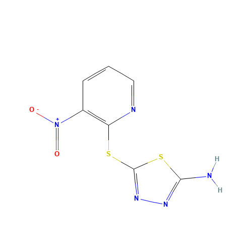 5-[(3-NITRO-2-PYRIDYL)THIO]-1,3,4-THIADIAZOL-2-AMINE (CAS: 499771-19-6) - Related Chemical Product