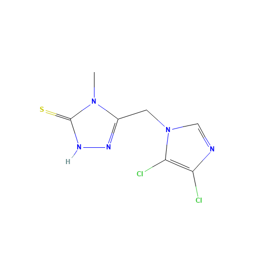 5-[(4,5-DICHLOROIMIDAZOL-1-YL)METHYL]-4-METHYL-1,2,4-TRIZOLE-3-THIOL (CAS: 175202-31-0) - Related Chemical Product