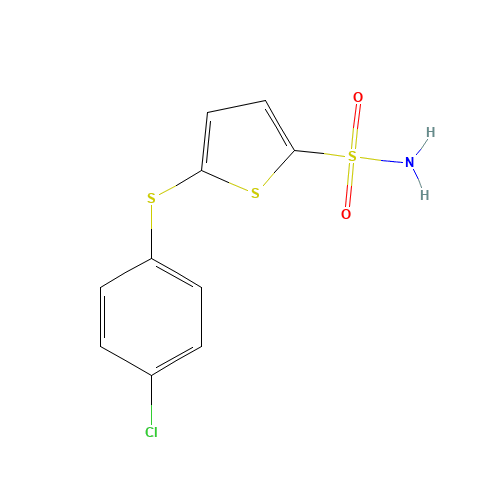 5-[(4-CHLOROPHENYL)THIO]THIOPHENE-2-SULFONAMIDE (CAS: 63031-81-2) - Related Chemical Product