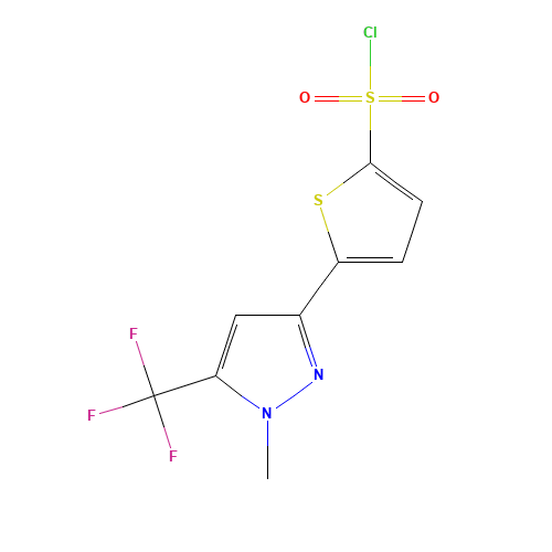 2-[1-METHYL-5-(TRIFLUOROMETHYL)PYRAZOL-3-YL]-THIOPHENE-5-SULFONYL CHLORIDE (CAS: 166964-31-4) - Related Chemical Product