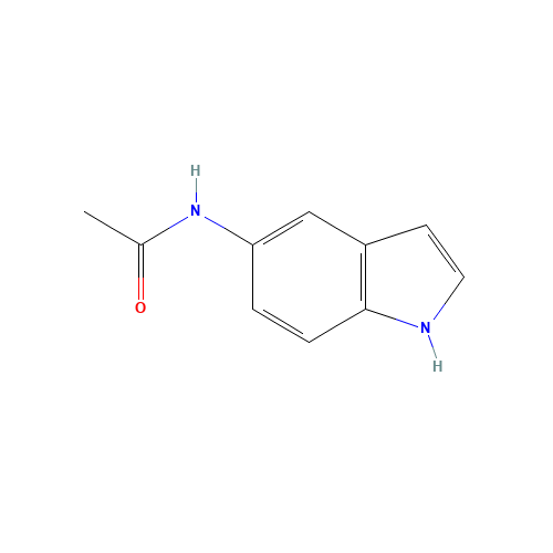 5-ACETAMIDOINDOLE (CAS: 7145-71-3) - Chemical Structure and Molecular Formula 