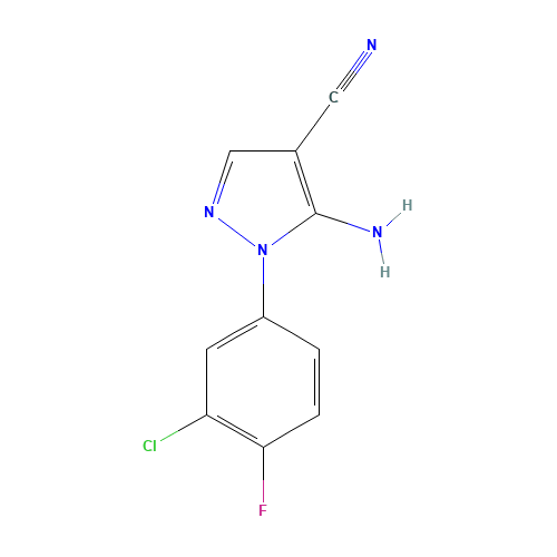 5-AMINO-1-(3-CHLORO-4-FLUOROPHENYL)-4-CYANOPYRAZOLE (CAS: 175135-53-2) - Related Chemical Product